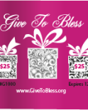 Give To Bless $25 Gift Card