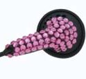 Stereo Ear Buds With Swarovski Crystals/Pink
